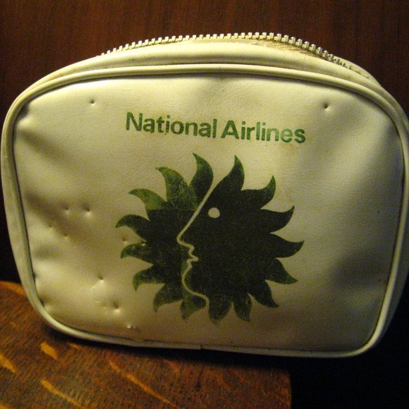 National Airlines Vintage Amenity Kit Toiletry Bag - Picture 1 of 9